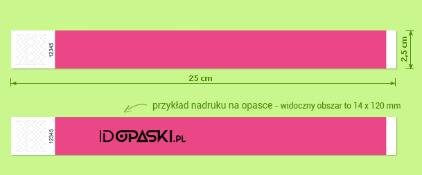 opaska identyfikacyjna TYVEK 1” (2,5 cm)