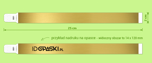 opaska identyfikacyjna TYVEK 1” (2,5 cm)