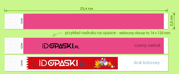 opaska identyfikacyjna TYVEK 1” (2,5 cm)