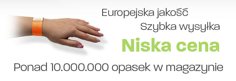 jednorazowe opaski identyfikacyjne europejskiej jakości